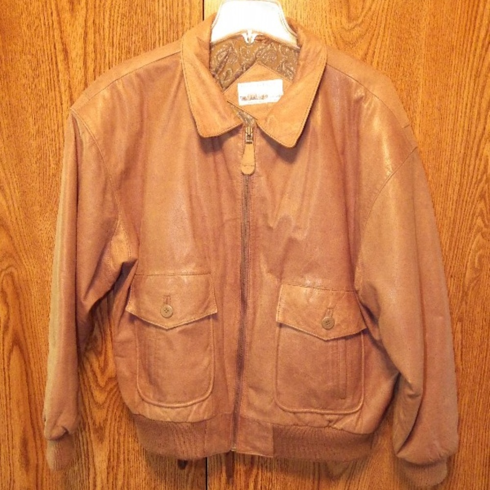 Woman’s Leather Bomber Jacket